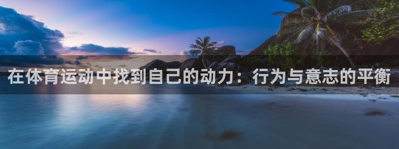 在体育运动中找到自己的动力：行为与意志的平衡