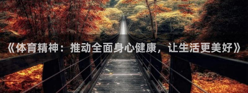 《体育精神：推动全面身心健康，让生活更美好》